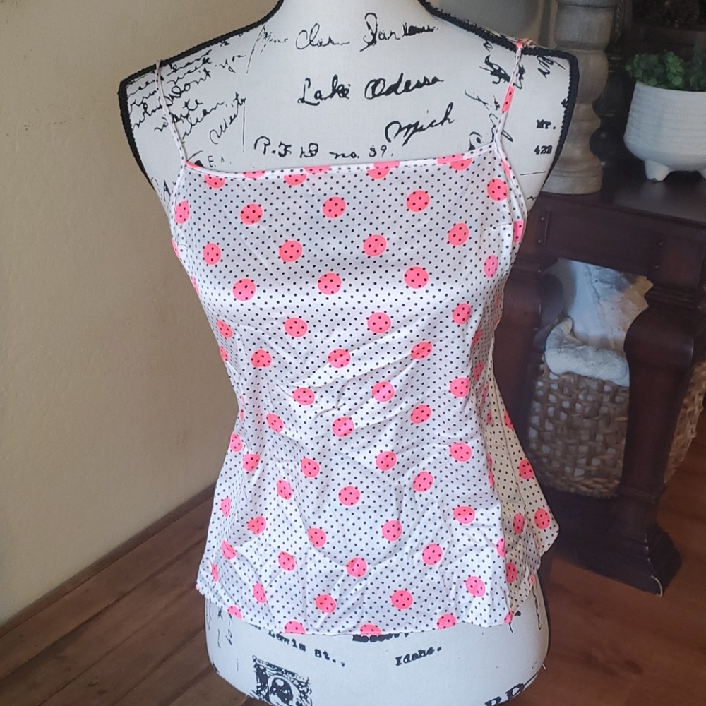 Victoria secret polka dot silk size small